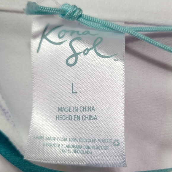 Striped Multi Twist Bandeau Bikini Top Kona-Sol, Large (12-14) - Picture 10 of 12